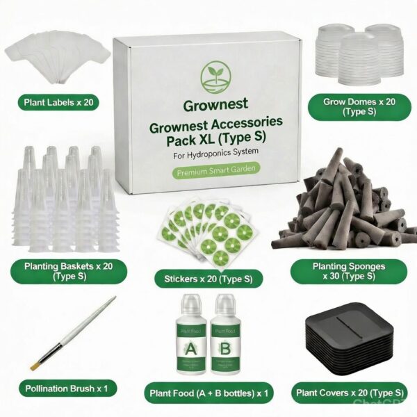 Grownest Accessories Pack XL – Complete Hydroponic Refill Kit (Type S)